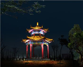 寧夏涇河工業園春節街道節日亮化