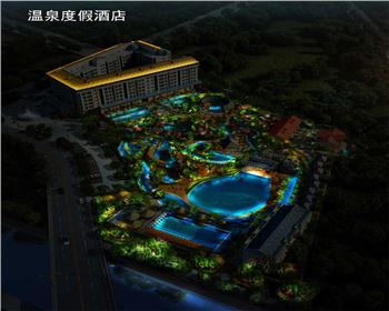 寧夏溫泉度假酒店-景區亮化設計