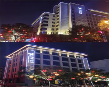 湖北西安曲江源著樓體亮化工程